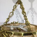 Bronze And Glass Paste Pendant Lamp