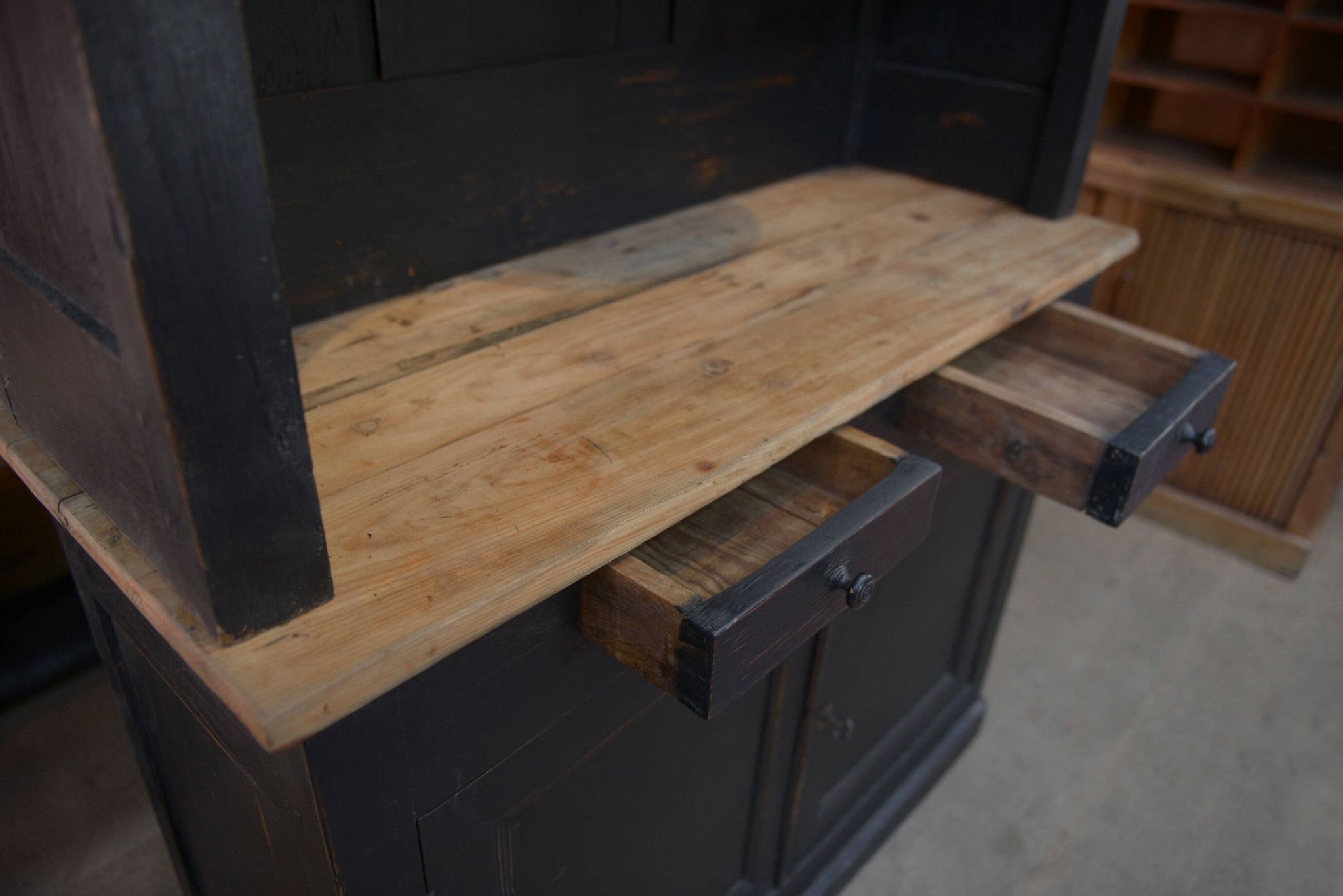 2-part sideboard in late 19th century fir