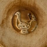 Pot de la Poterie de La Colombe in Vallauris style enamelled sandstone