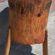 Old butcher's block table tripod.