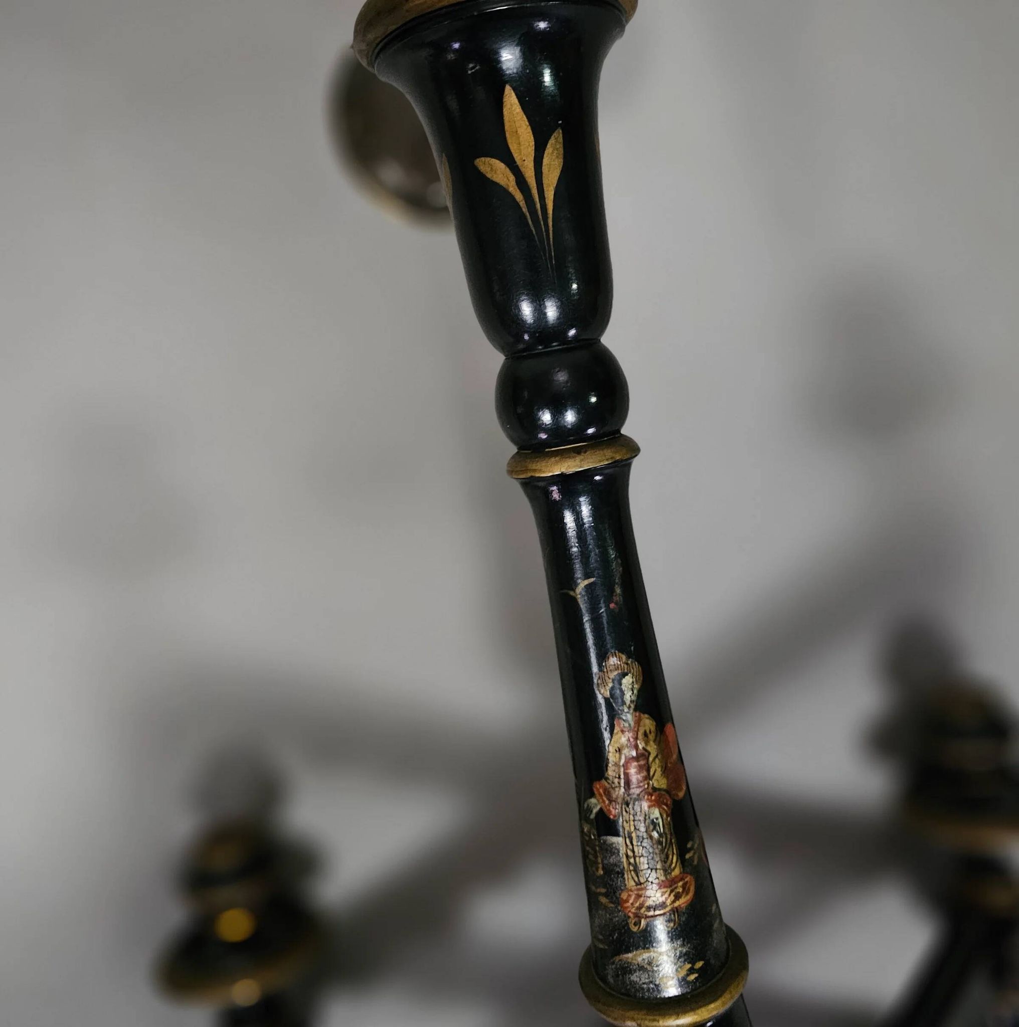 Lampe suspendue / lustre de style chinoiserie