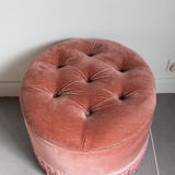 Velvet pouf