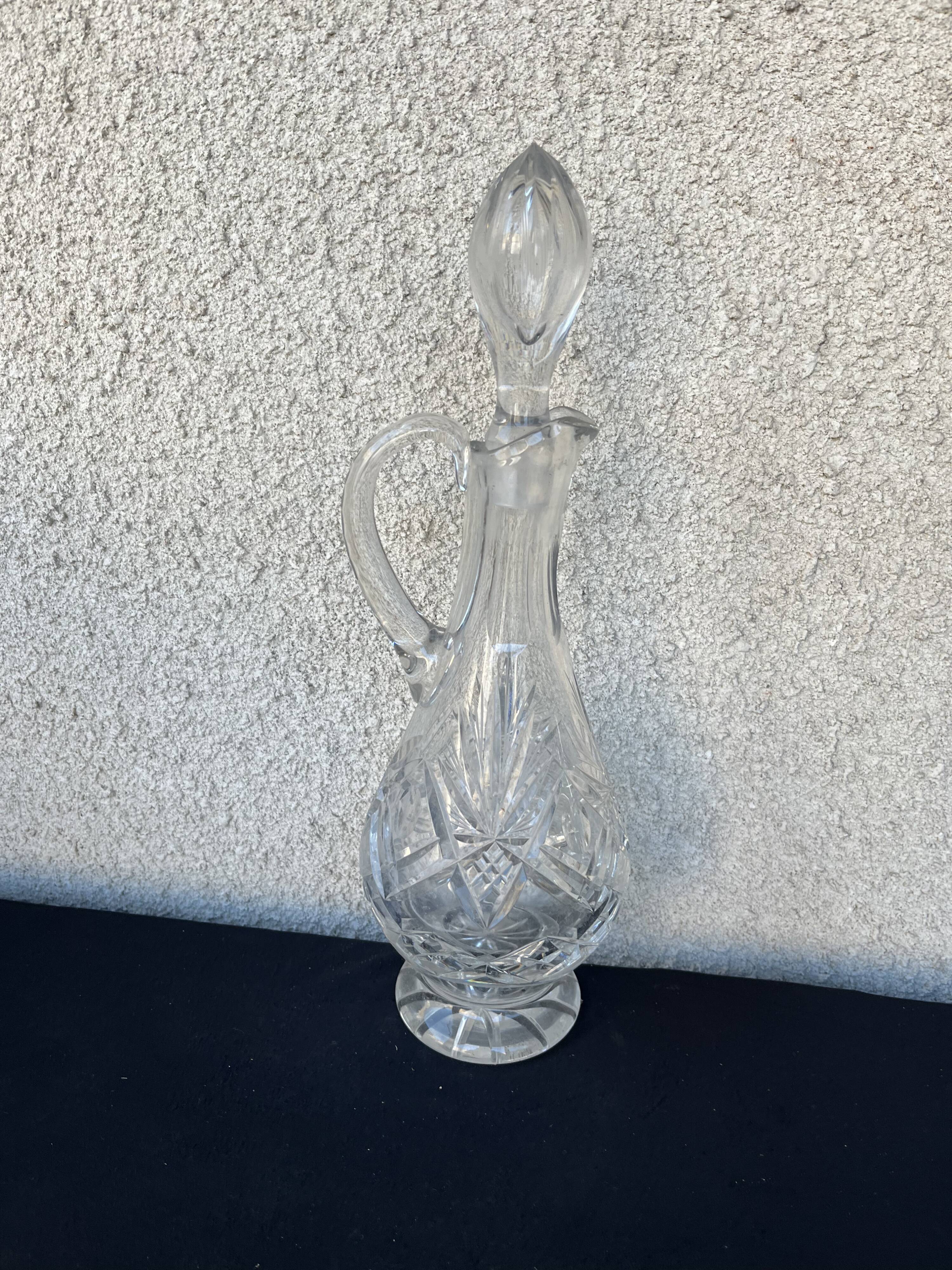 **Cut Crystal Wine Decanter - Lorraine, Etzel