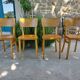 4 bistro chairs, light colour