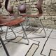 Set of 6 Flötotto pagwood stackable chairs 1960