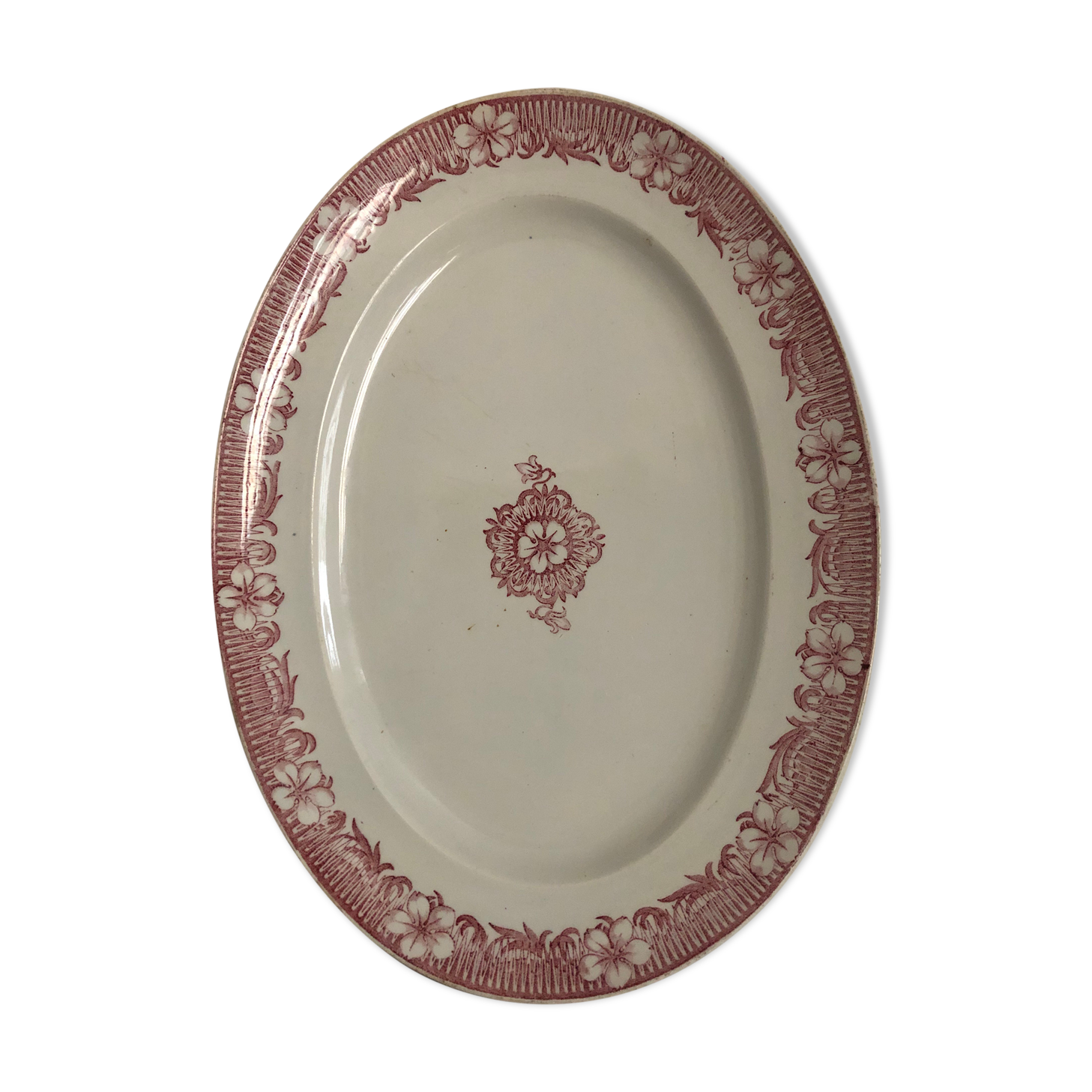 Oval flat - Creil and Montereau - Iron Land - Lily