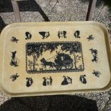 Tray in fiberglass old carriage 60X40