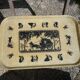 Tray in fiberglass old carriage 60X40