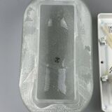 Lampe murale peill & putzler allemagne verre & métal space age design