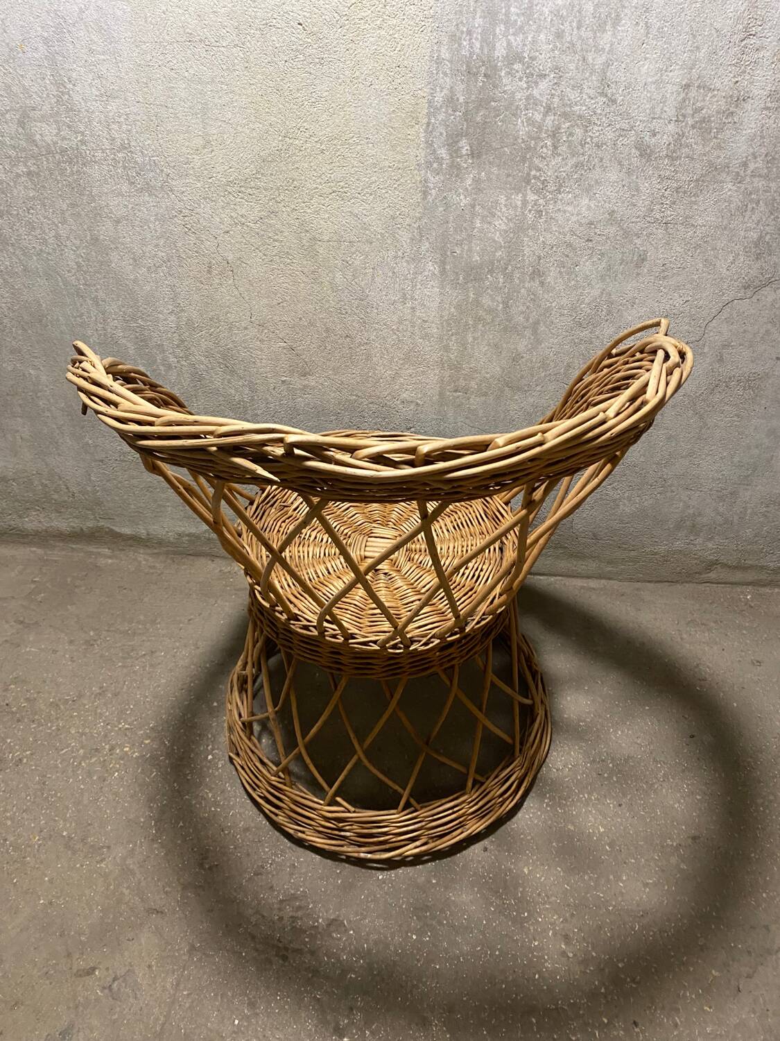 Vintage rattan armchair