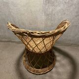 Vintage rattan armchair