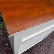 Buffet blanc vintage 2 portes et 2 tiroirs