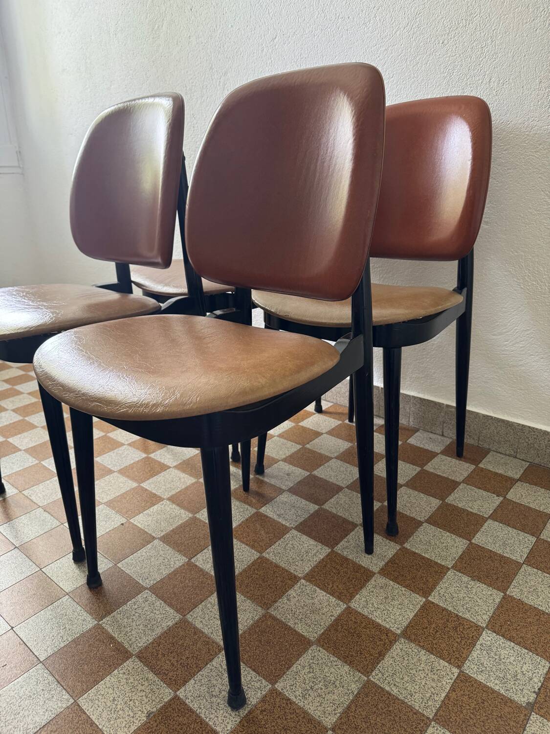 Baumann Pegasus chairs from the 60s (X4)