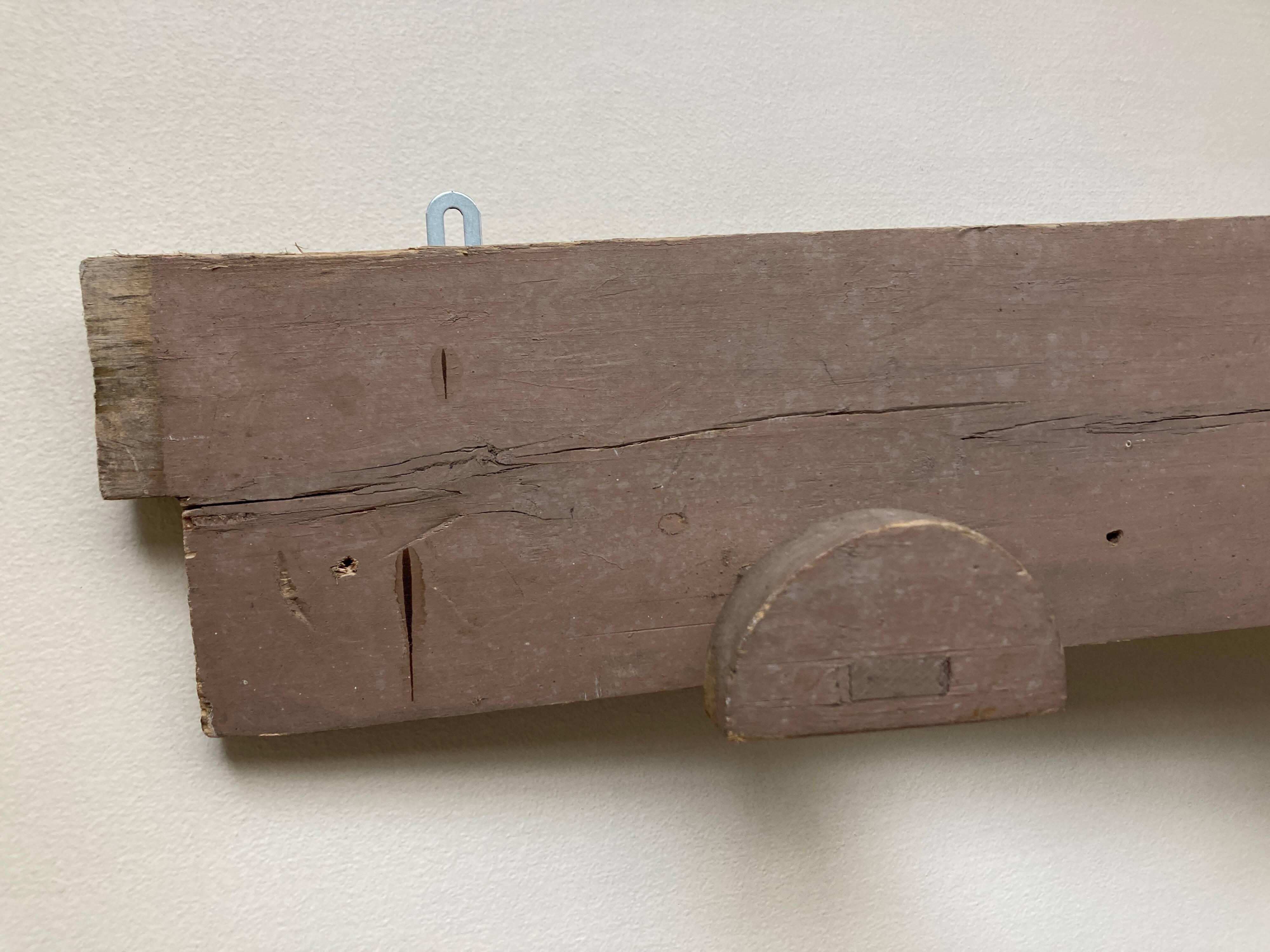 Hudson farm hook folk art original patina 135cm