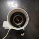 Old spotlight lamp with hanging clip 100% white 100%1970 vintage tbe