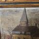 Oil on Panel Painting Animated Landscape Village Signed Gaëtan MONTAGNEY 1888