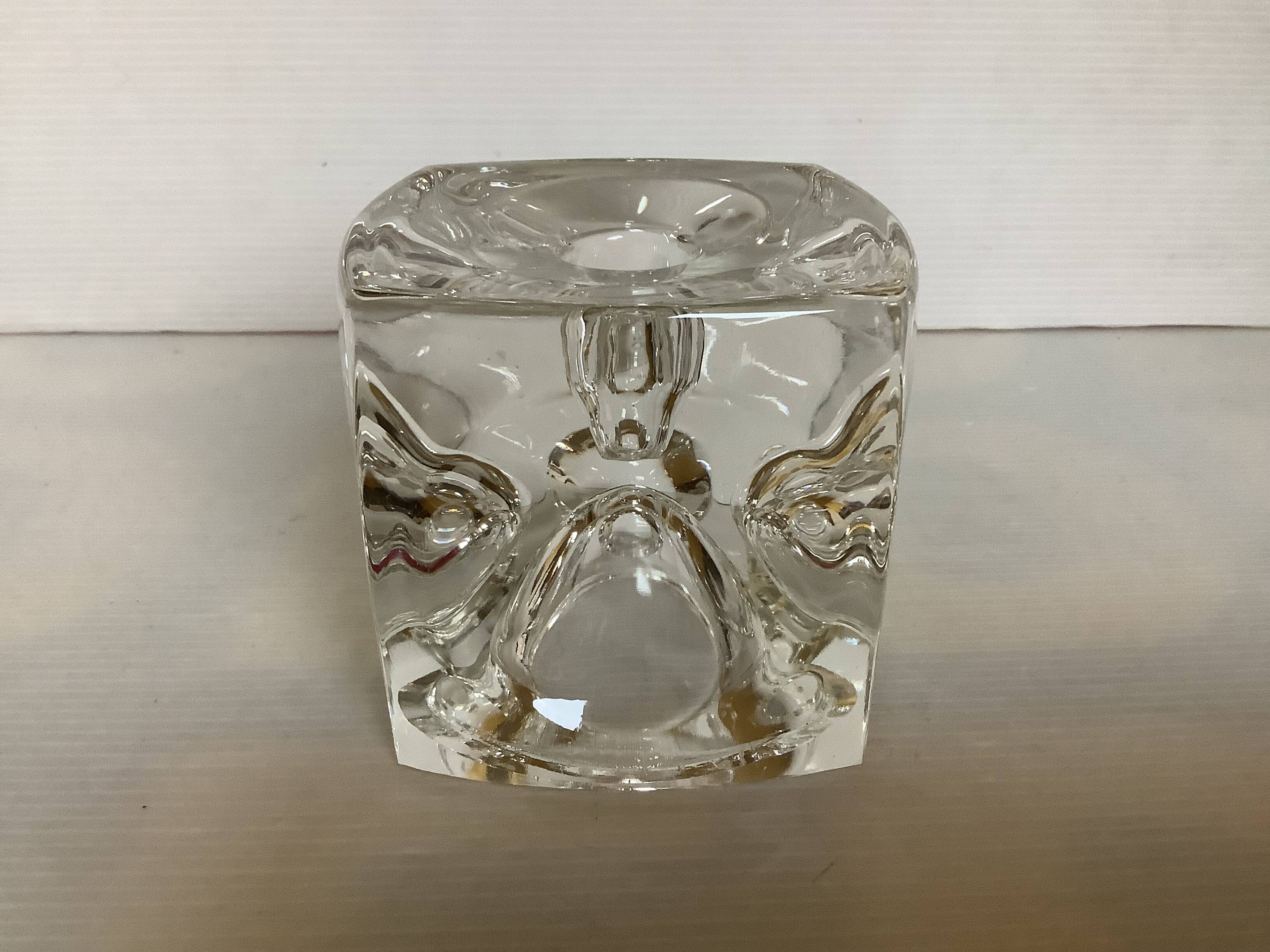 Large candle holder here cube Rudolf Jurnikl Rudolfova