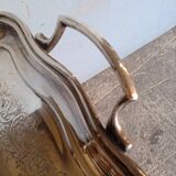 Silver metal tray 57 cm early 20th rectangle