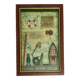 Boite à clés vitrine décor marin - vintage 70's
