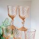 Lot de 9 verres digestifs Arcoroc rosaline