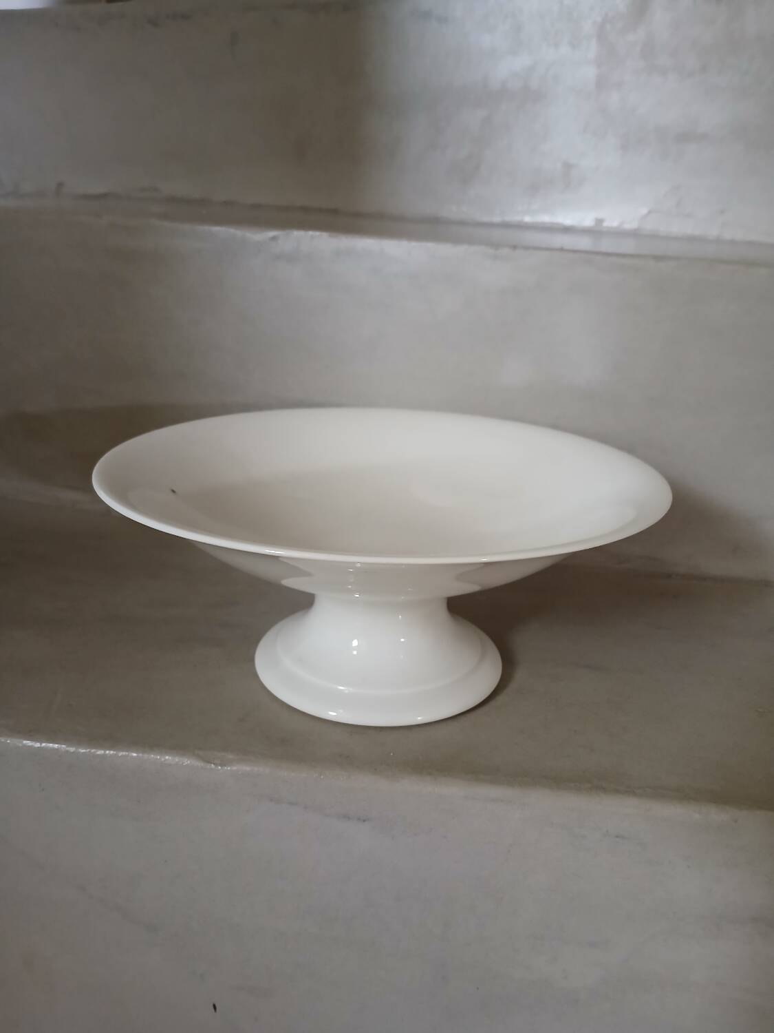 White porcelain compote bowl