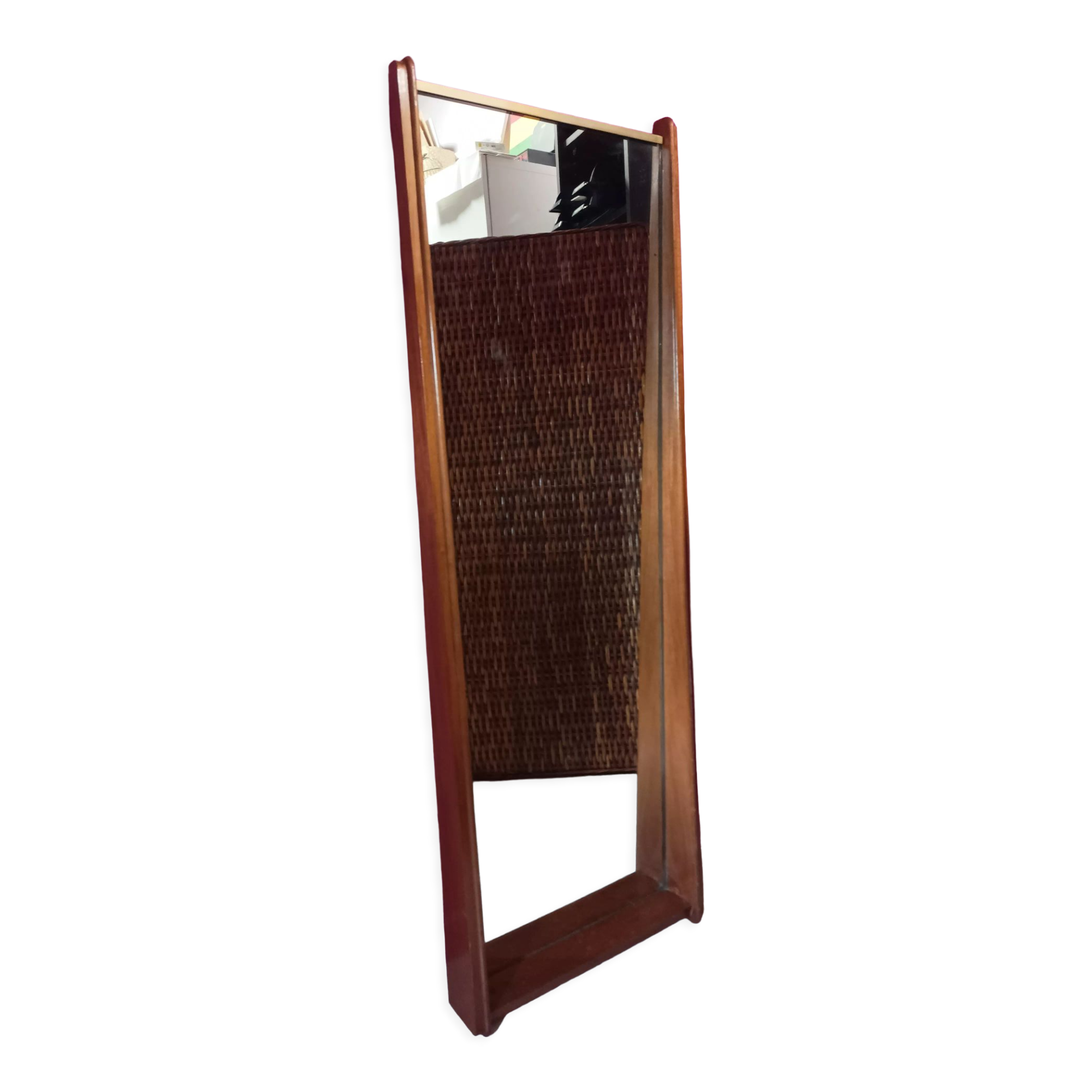 Scandinavian entrance mirror from the 60s 42x117cm