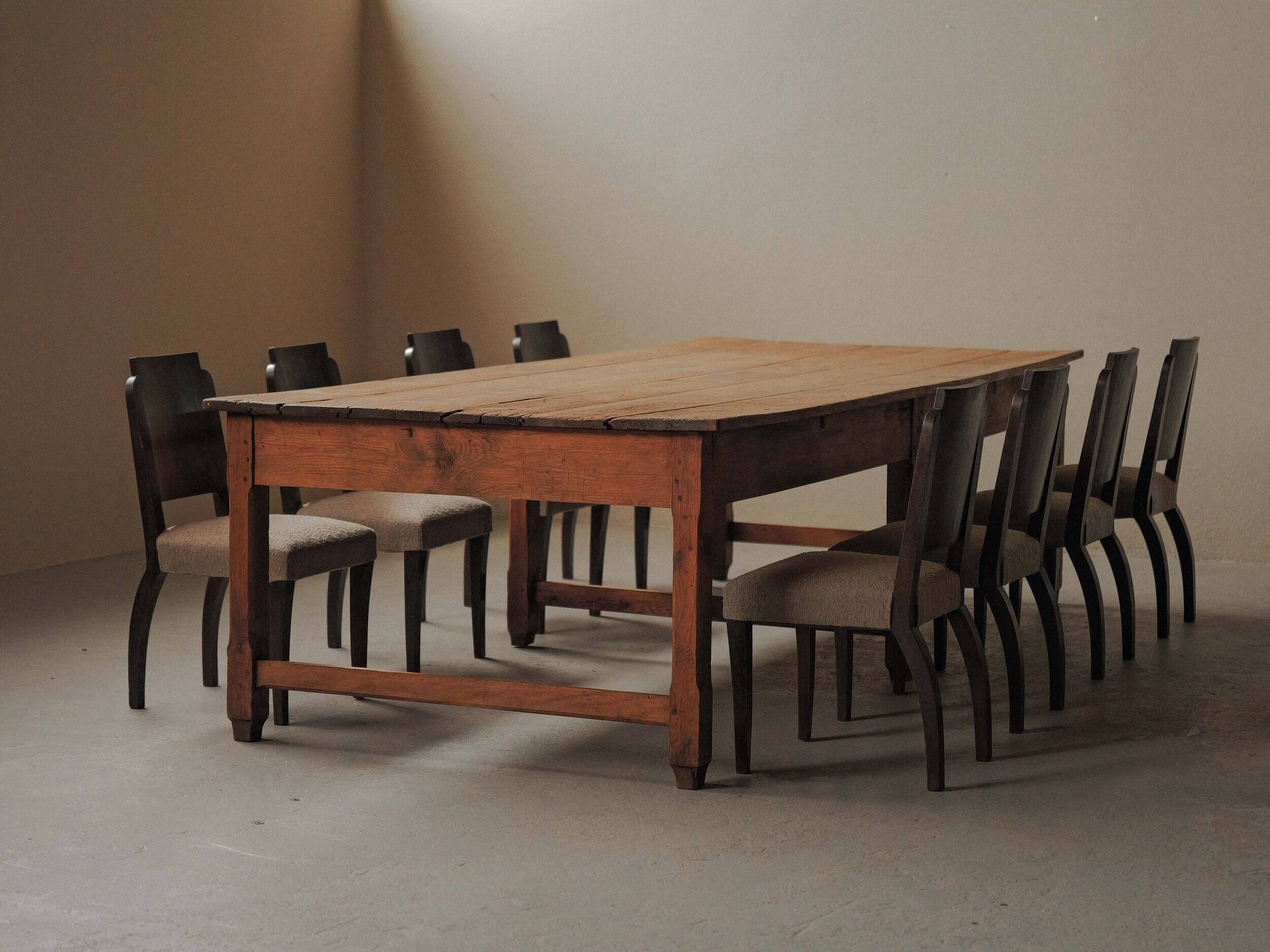 Set of 8 Art Deco chairs, France, circa 1930