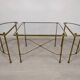 Golden brass coffee tables