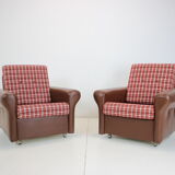Pair of Mid-century Design Armchairs,Czechoslovakia,1960's.