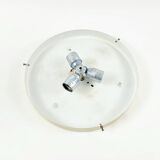Large Mid-Century Modern Murano Ice Glass Flush Mount from Doria, 1960s