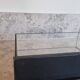 Showcase, antique table display in iron and glass