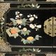 Chinoiserie style furniture. Mother-of-pearl, steatite, jade marquetry.