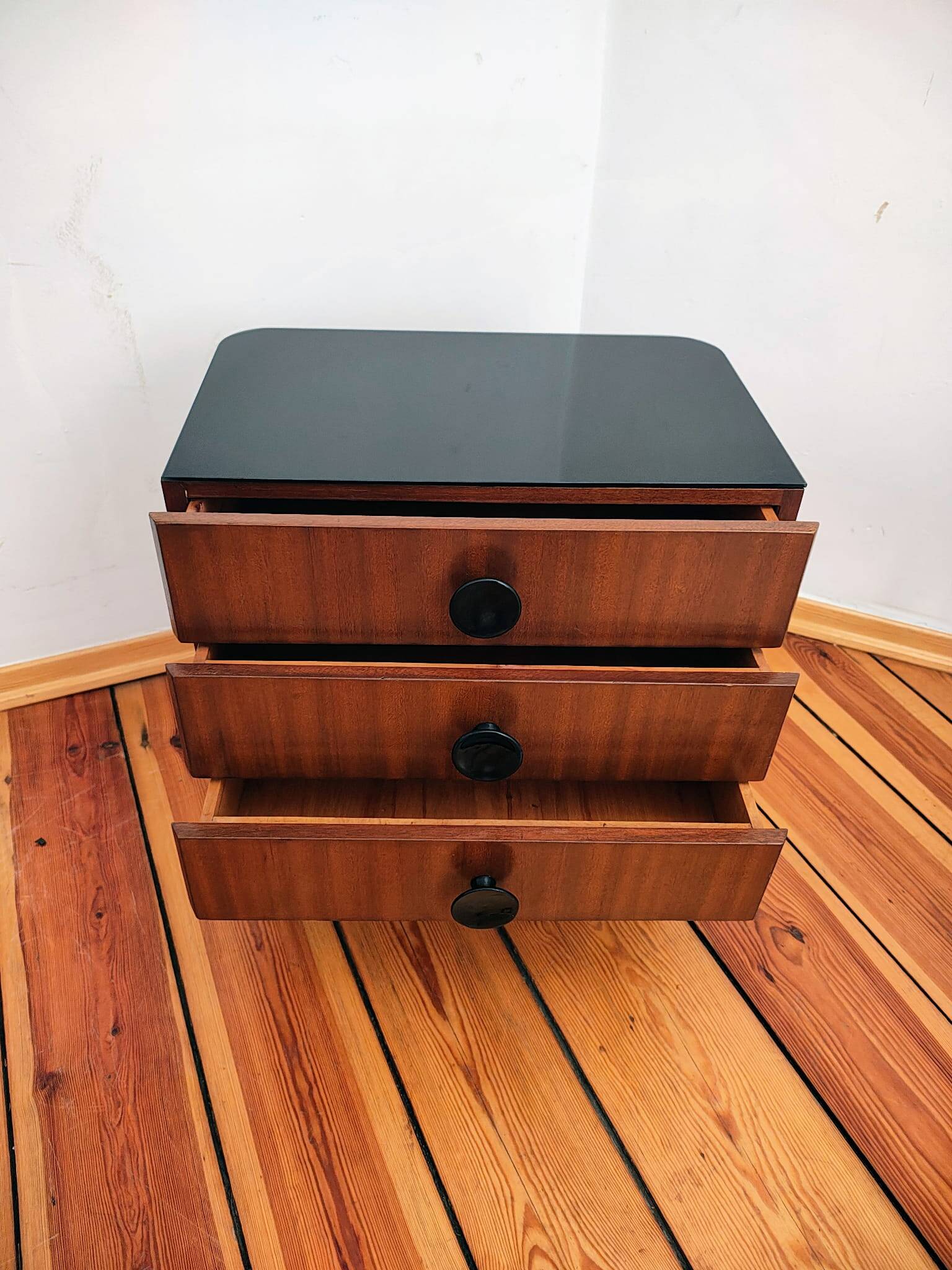 Czechoslovakian Nightstands by J. Halabala for UP Závody, 1950s, Set of 3