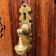 English Renaissance style oak cabinet