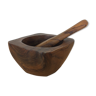 Olivewood mortar and pestle by Tony Bain Vallauris