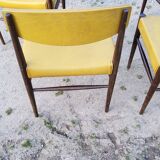 Set of 4 Scandinavian rosewood chairs from the 50s
