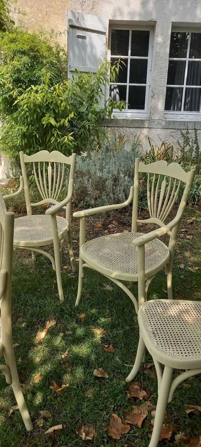 Bentwood cane set, sofa, 2 armchairs, 2 chairs
