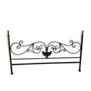 Wrought iron headboard