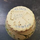 Old Vase Sandstone Alsace GRAESSEL Beige Décor Chisled Made In FRANCE Vintage