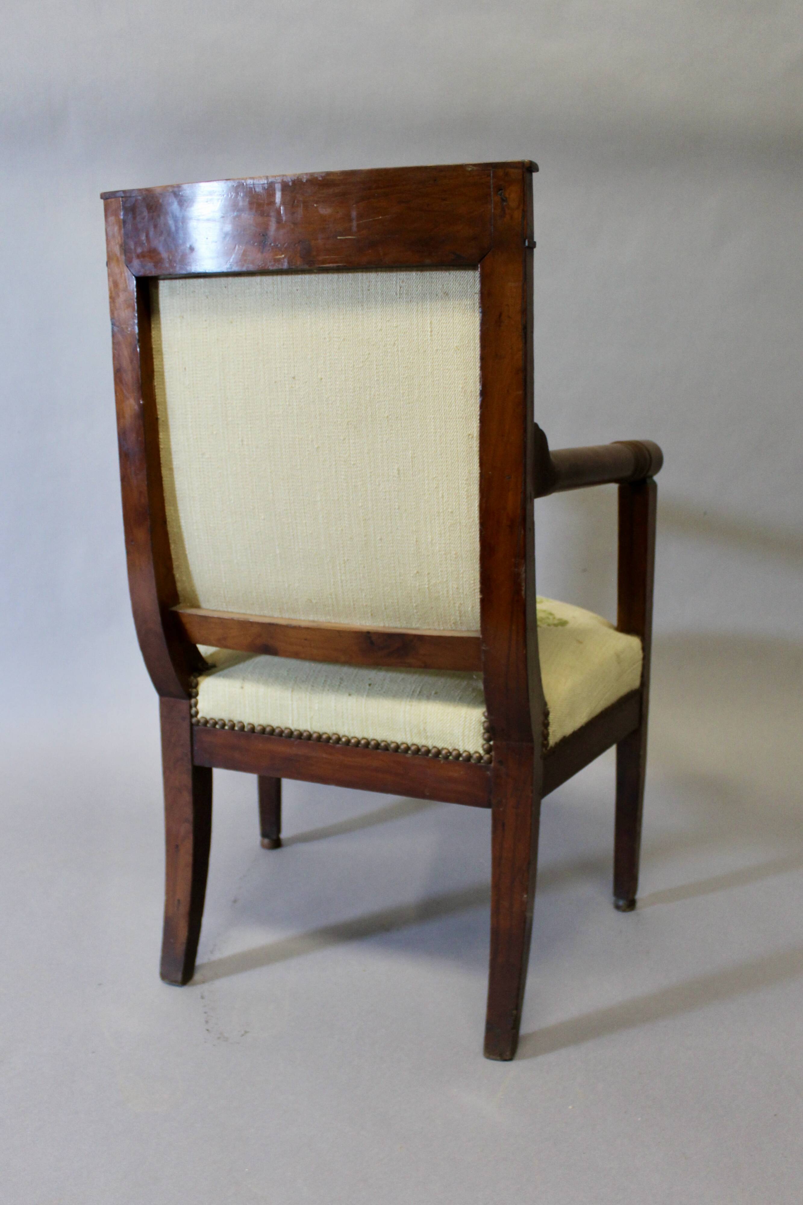 Directoire period armchair, original upholstery