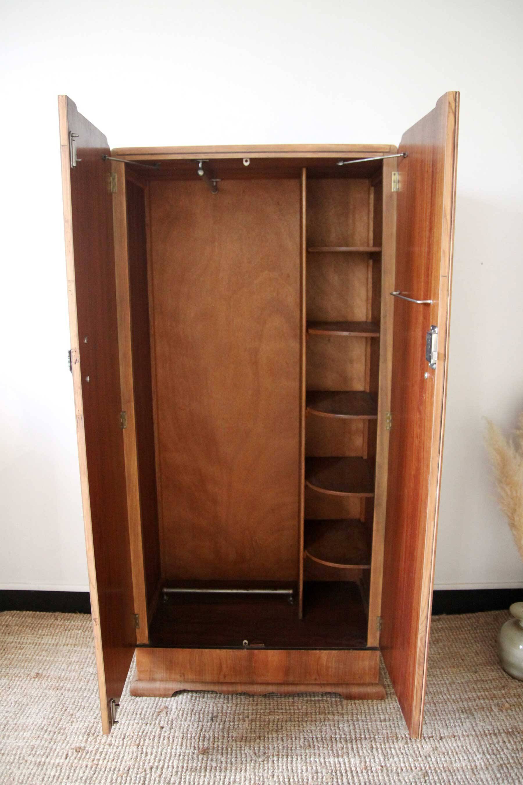English Art Deco wardrobe