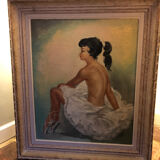 Tableau XXème, suiveur de Jean Gabriel Domergue, danseuse