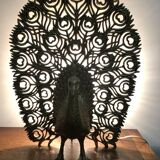 Golden Peacock lamp