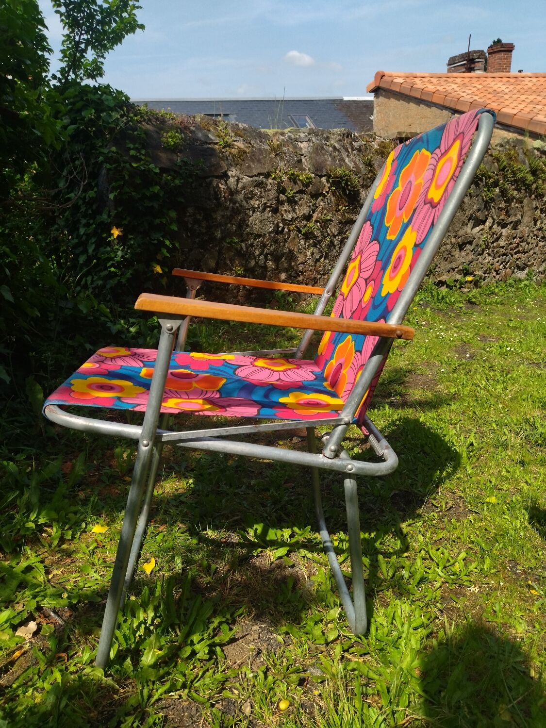 Folding garden chair seventies