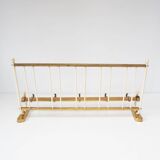 Vintage German coat rack brass circa 1950