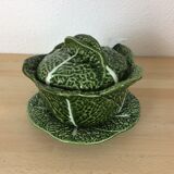 Service flat ceramic cabbages, salad bowl, soup maker