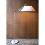 Brass and marble floor lamp, Italy 1950s