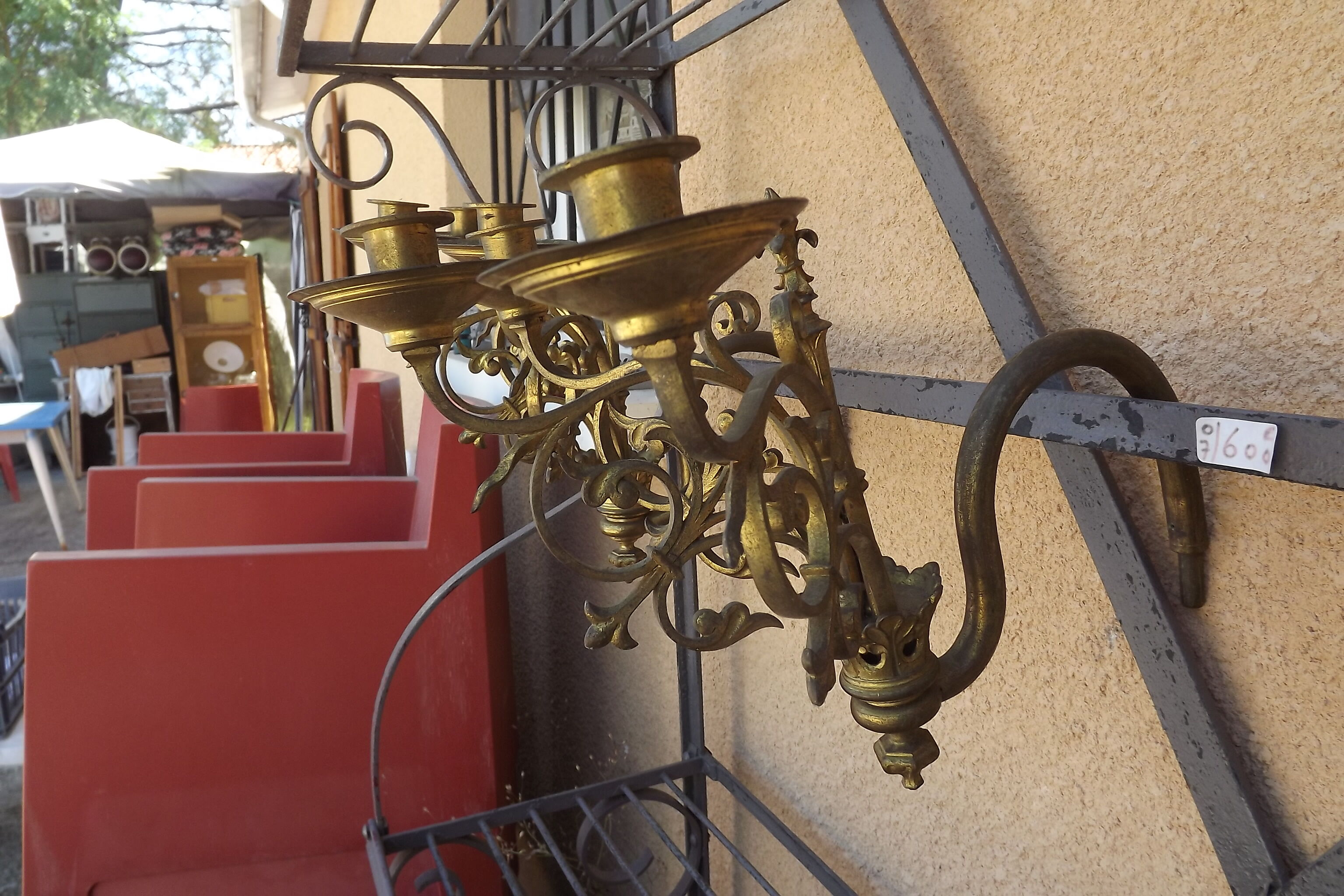 Pair of copper and brass 19 eme