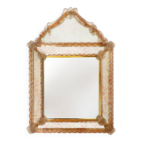 Miroir vénitien en verre de Murano par Art Venitien, modèle Campanil