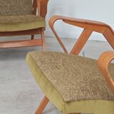 Pair of armchairs restored by Frantisek Jirak for Tatra Nabytok 1960